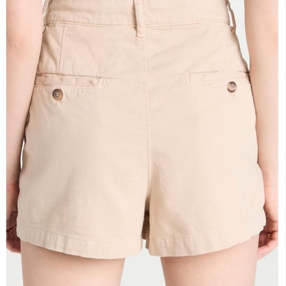 Free People Chino Shorts Almond Milk NWT - Picture 2 of 4